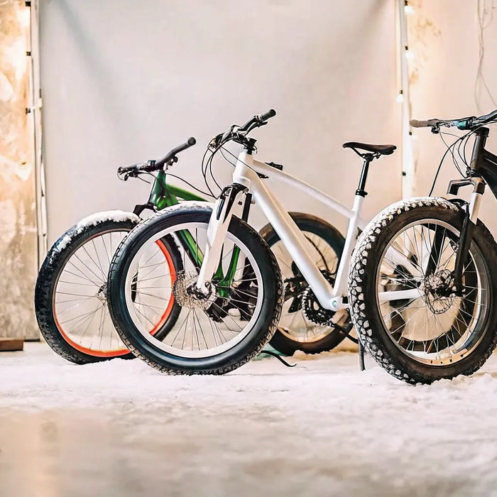A collection of top electric snow bikes for sale, ready for winter trails.