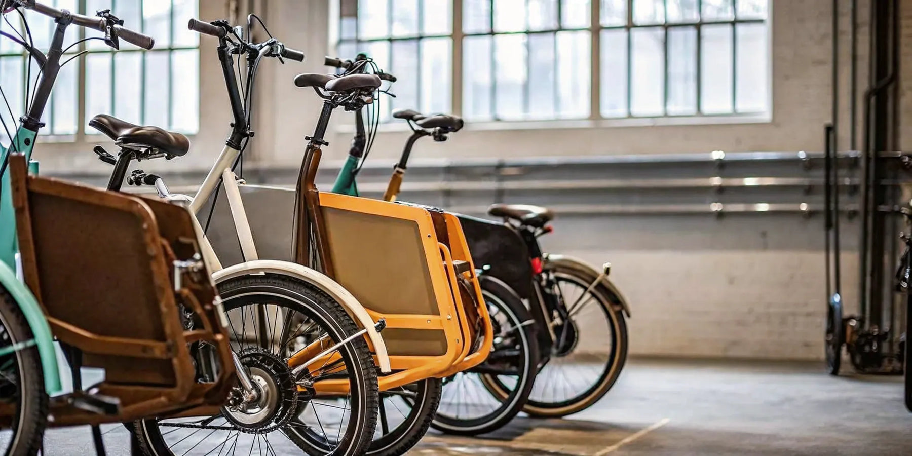A compact cargo bike with a front basket, ideal for family use and city commutes.