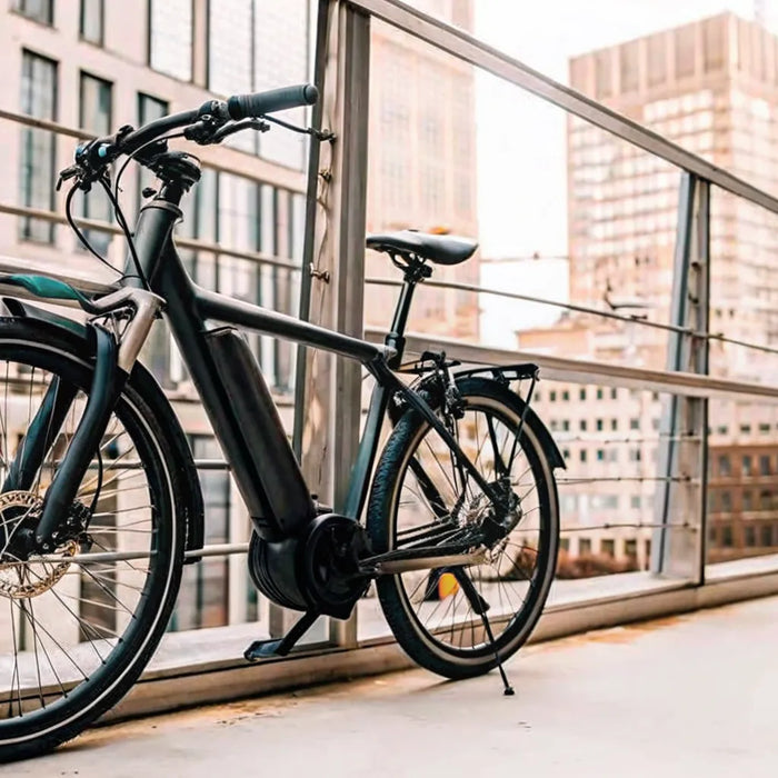 Electric bike with a high-capacity battery, built for long-distance travel.