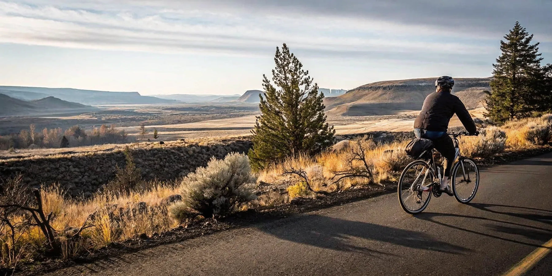 Electric bike rider on a scenic Central Oregon trail