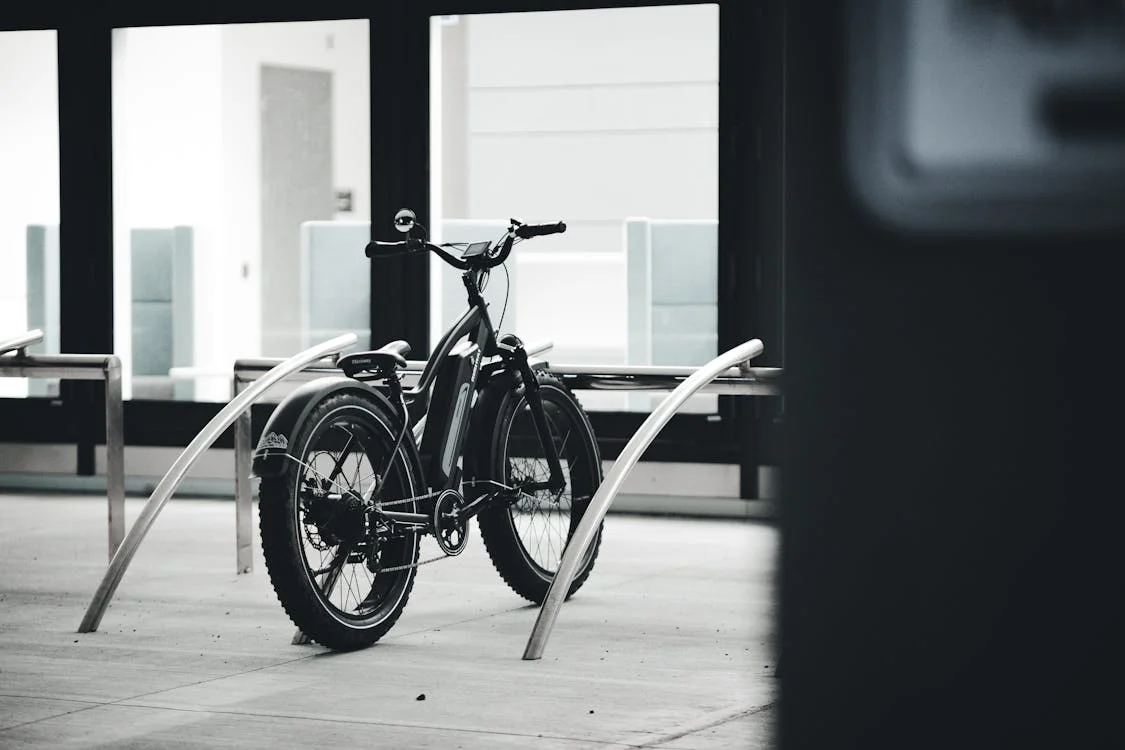 Electric bike parked in a subway