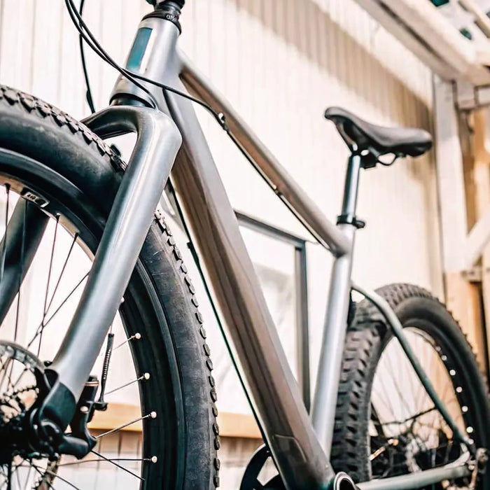American-made electric fat tire bike with a durable, all-terrain frame.