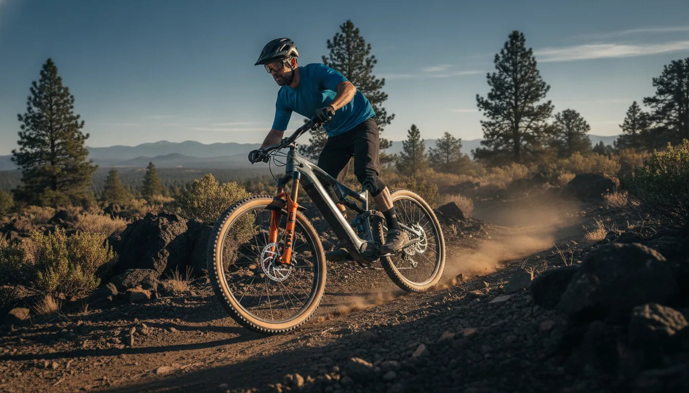 High-power electric bike on a Central Oregon trail