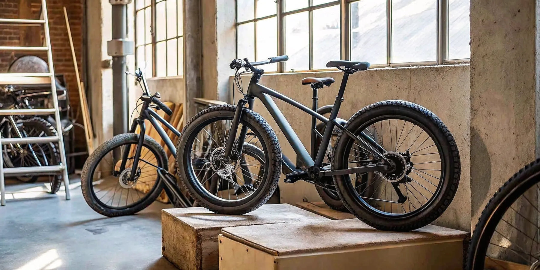 Fat tire ebikes with wide tires and sturdy frames lined up for our buyer's guide reviews.