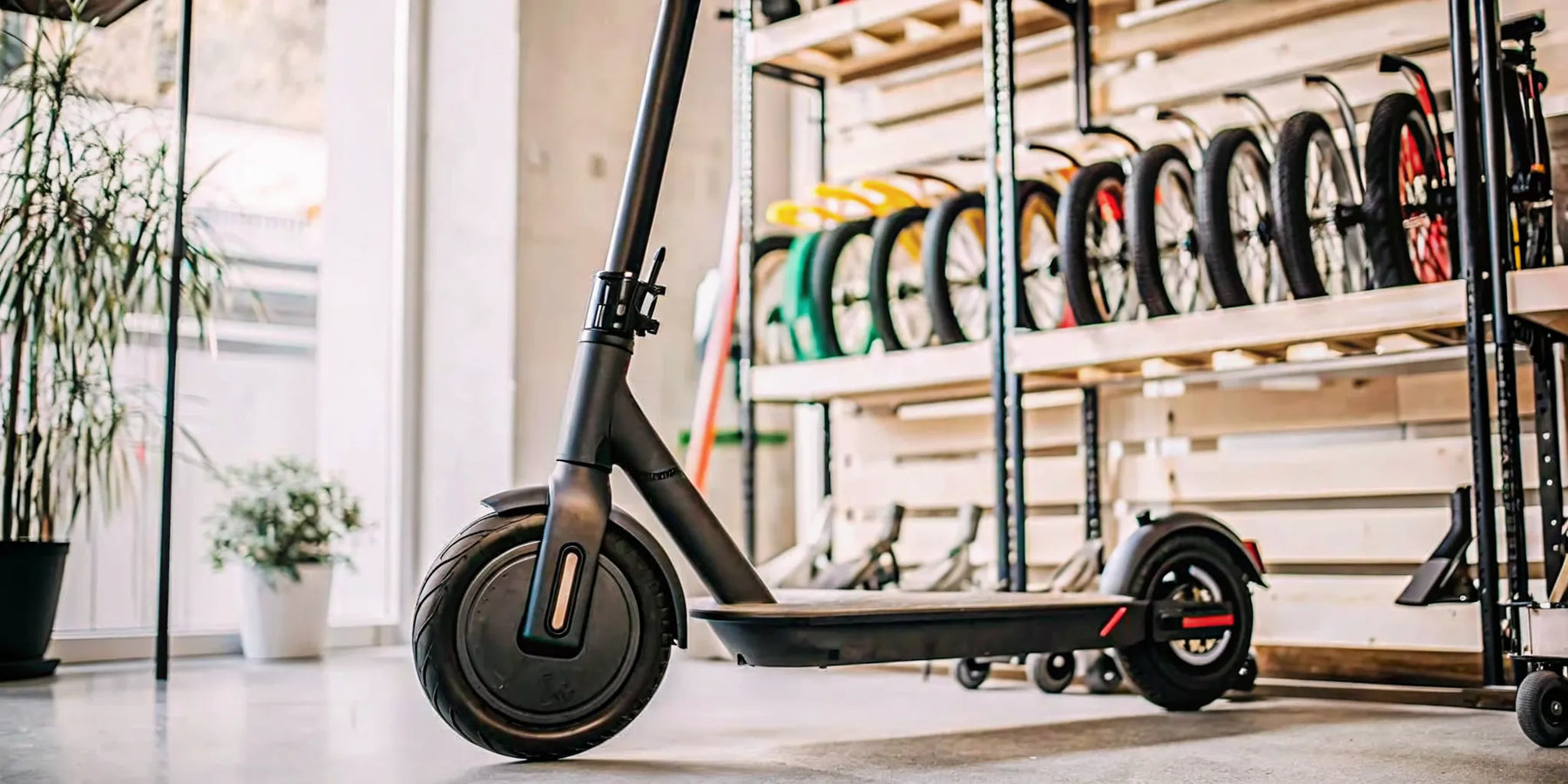 Segway commuter electric scooter for sale in a local dealer's showroom.