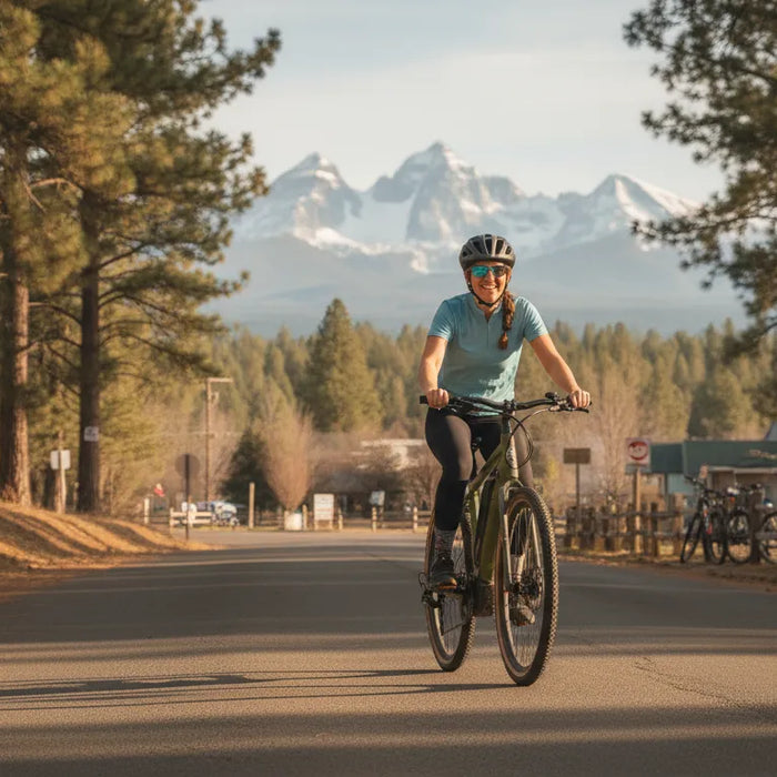 A torque-sensing e-bike test ride in Bend, Oregon