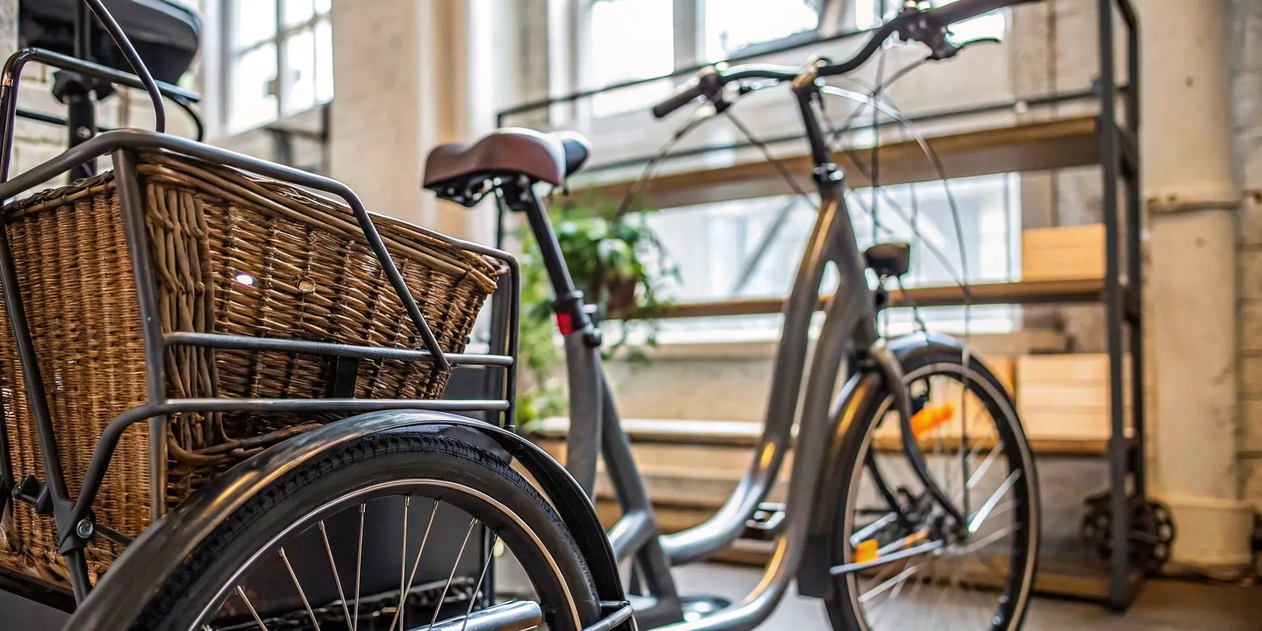 An adult electric tricycle with a cargo basket, available for sale from local dealers.