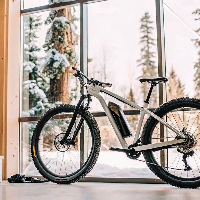 A local electric bike store in Bend with an e-bike on the showroom floor.