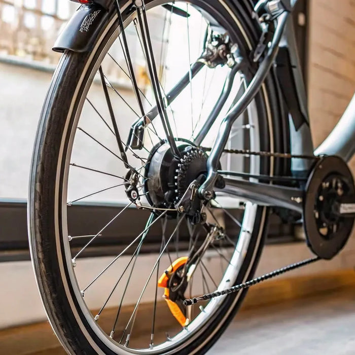 A torque sensing ebike motor helps conserve battery power and maximize riding range.