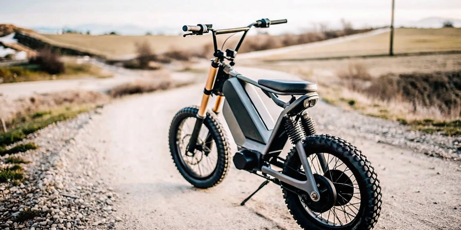 Segway Xaber 300 electric motorcycle on a dirt trail.