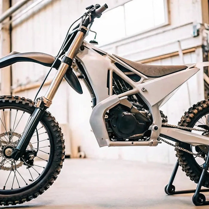 Segway Xaber 300 high torque electric dirt bike with a modern frame and off-road tires.
