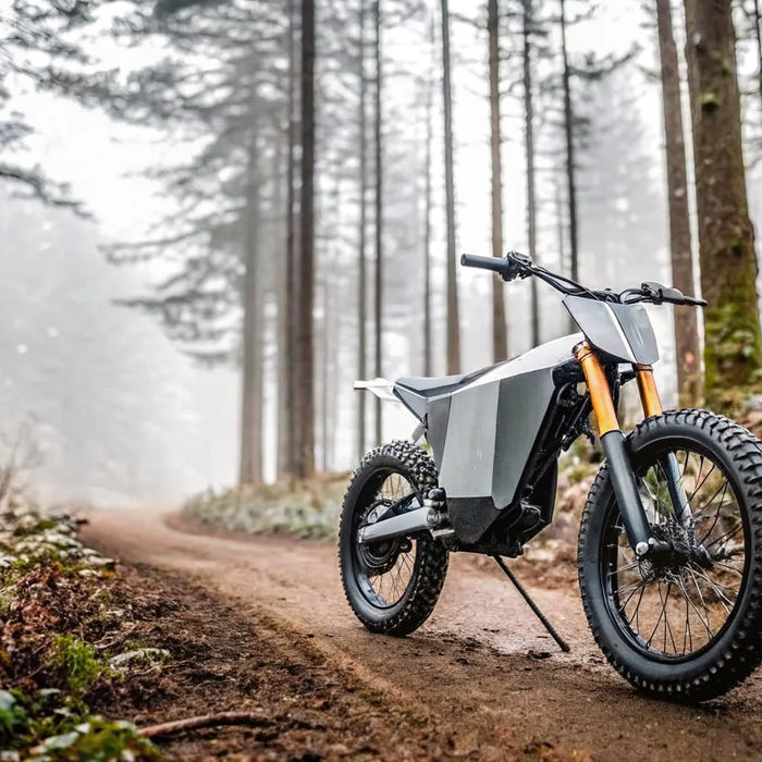 Segway Xaber 300 off-road e-moto on an Oregon trail.