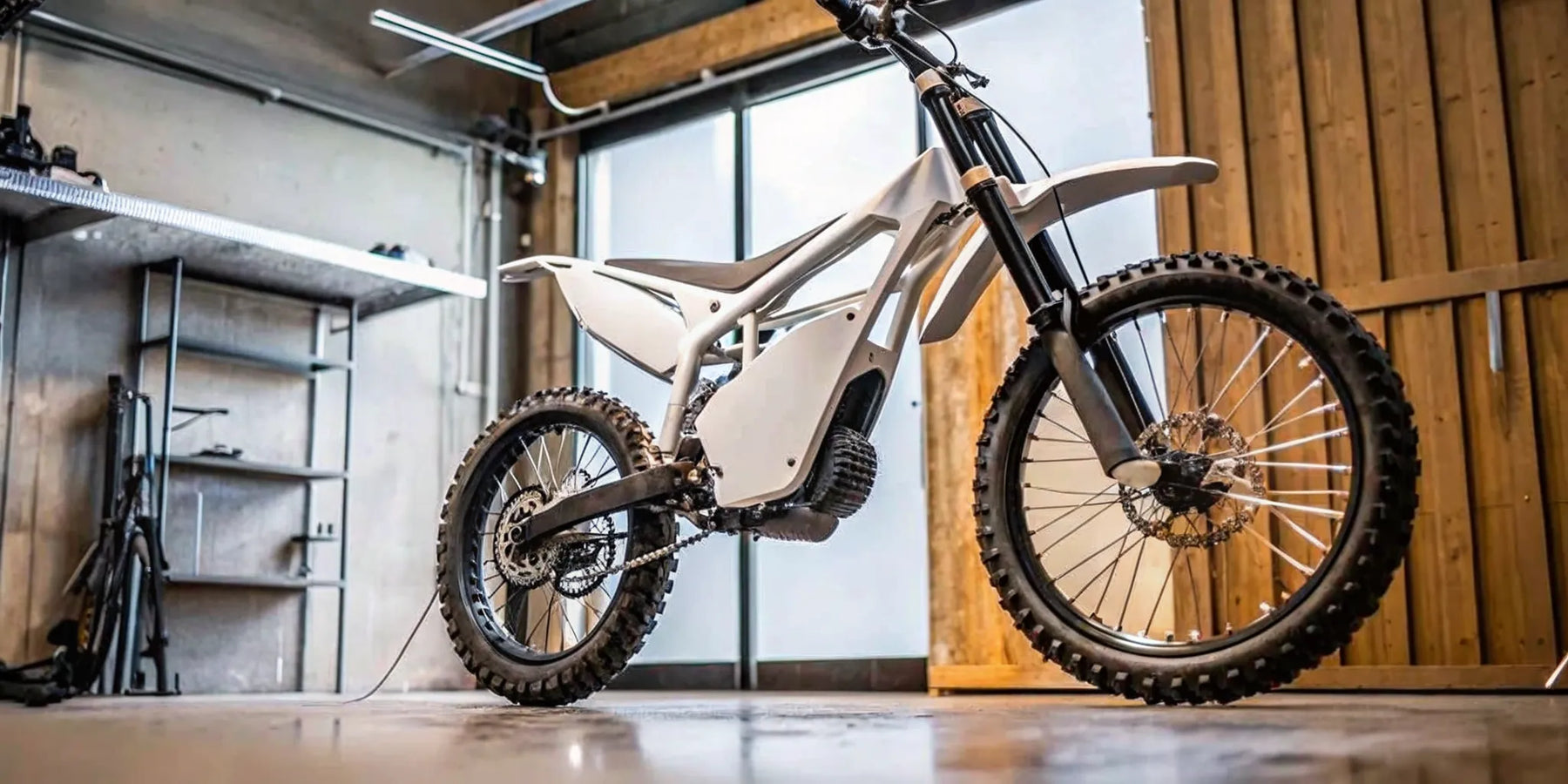 Segway Xaber 300 electric dirt bike for experienced riders on rugged off-road tires.