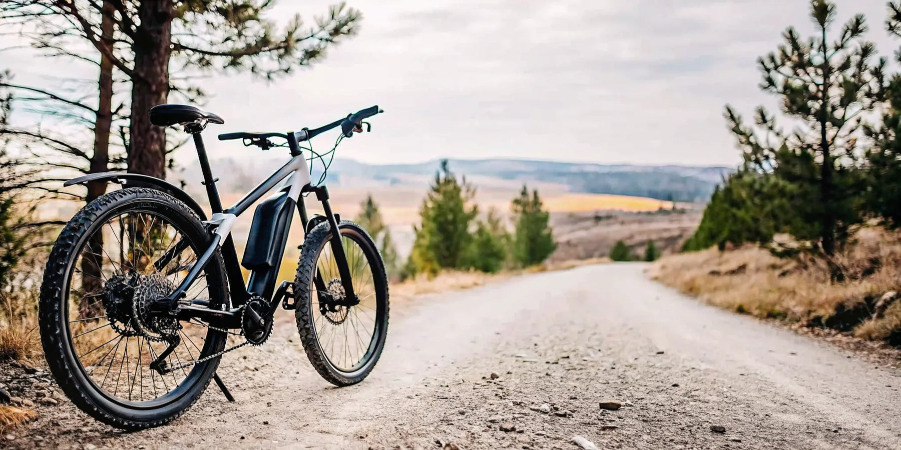 All terrain electric bike on a Central Oregon gravel trail