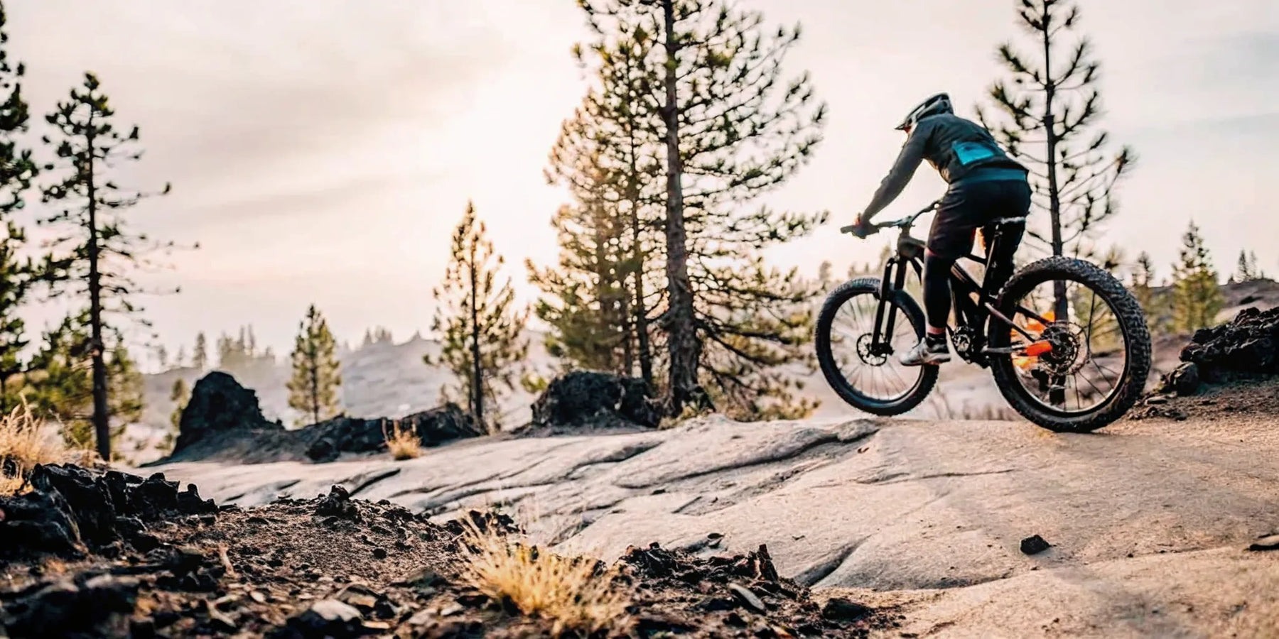 Segway Xyber Electric Bike on a Central Oregon mountain trail at sunrise