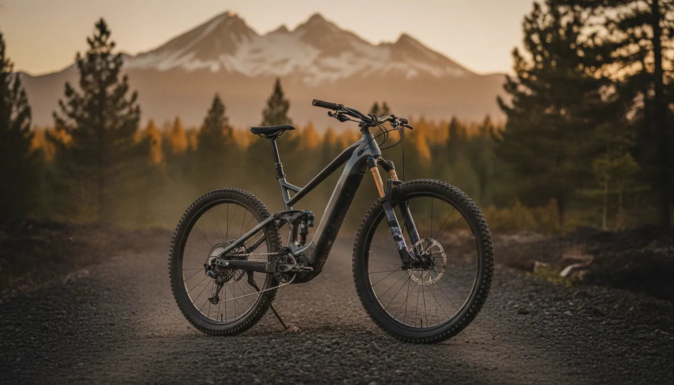 Premium off-road electric bike on a Central Oregon trail