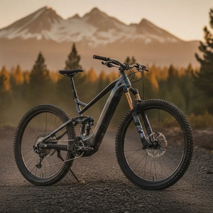 Premium off-road electric bike on a Central Oregon trail