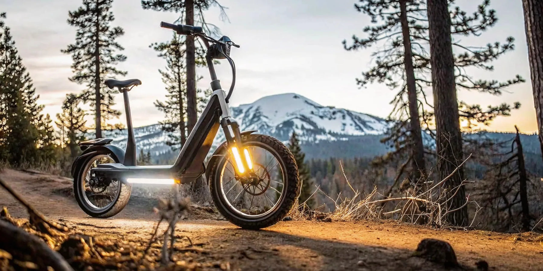 Futuristic Segway Xyber electric bike on a rugged trail in Bend, Oregon