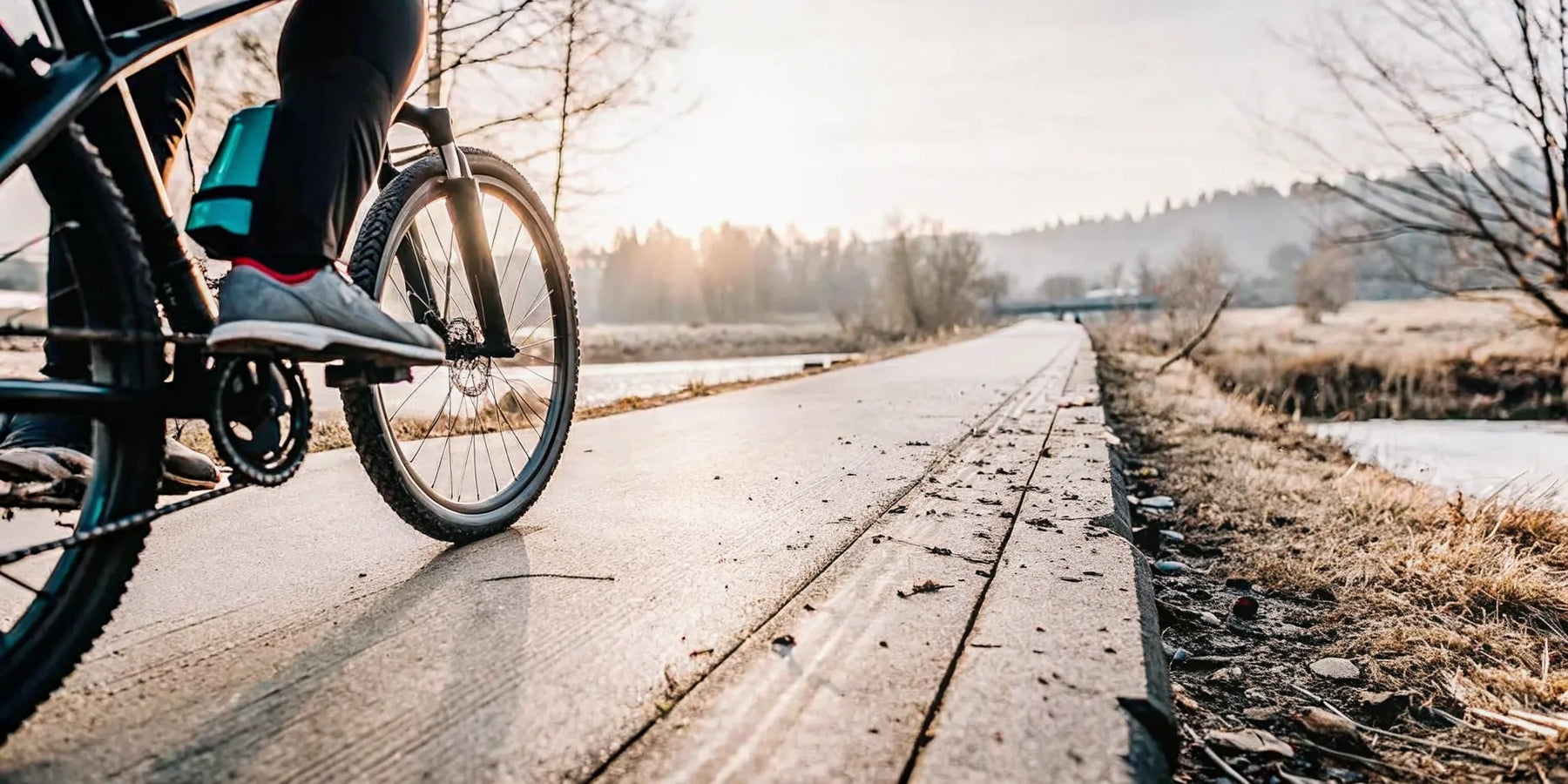 Step-through electric bike beside a Central Oregon trail