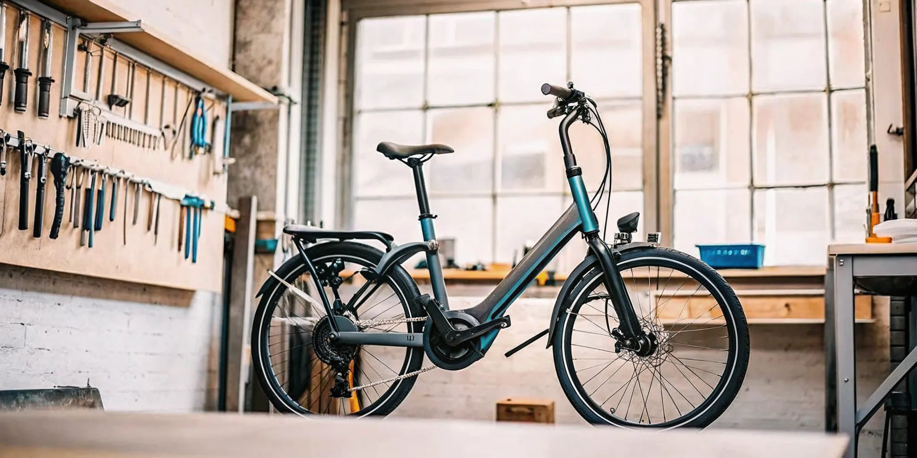 A 750w folding electric bike with a powerful motor in a compact, modern frame.