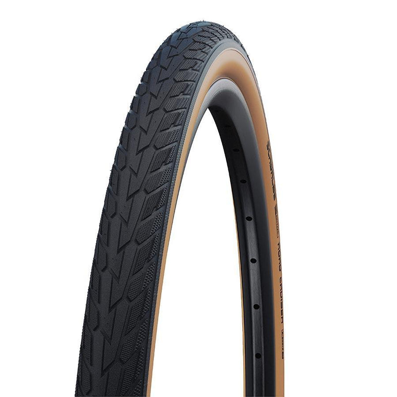 Schwalbe Road Cruiser Mountain Tire 27''x1-1/4 Wire GreenCompound K-Guard 50TPI Gumwall