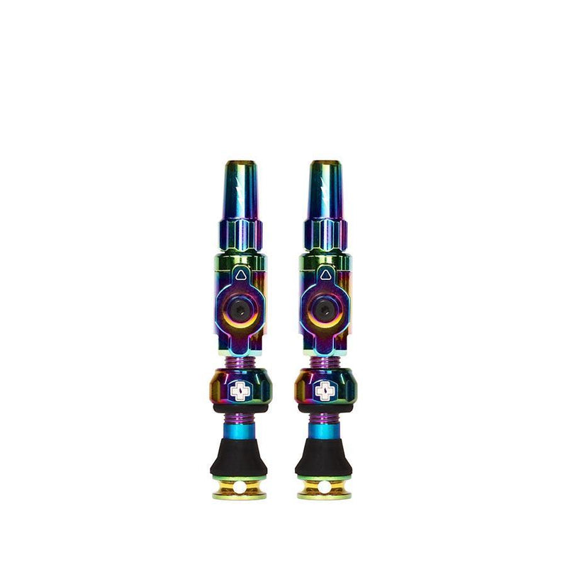 Muc-Off Big Bore Lite Tubeless Valve Stems - Small 30mm Iridescent