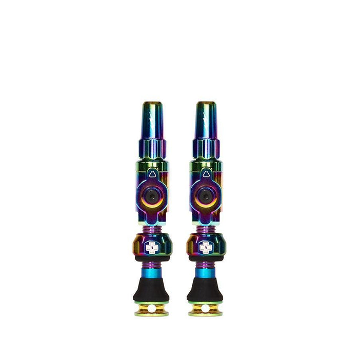 Muc-Off Big Bore Lite Tubeless Valve Stems - Small 30mm Iridescent