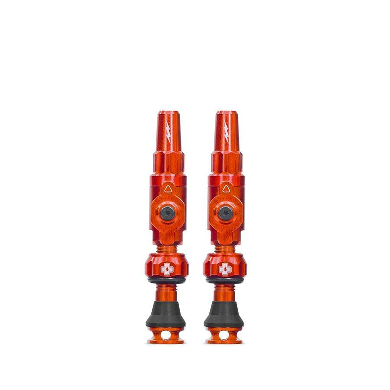 Muc-Off Big Bore Lite Tubeless Valve Stems - Small 30mm Orange