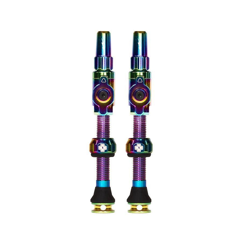 Muc-Off Big Bore Lite Tubeless Valve Stems - Large 45mm -Iridescent