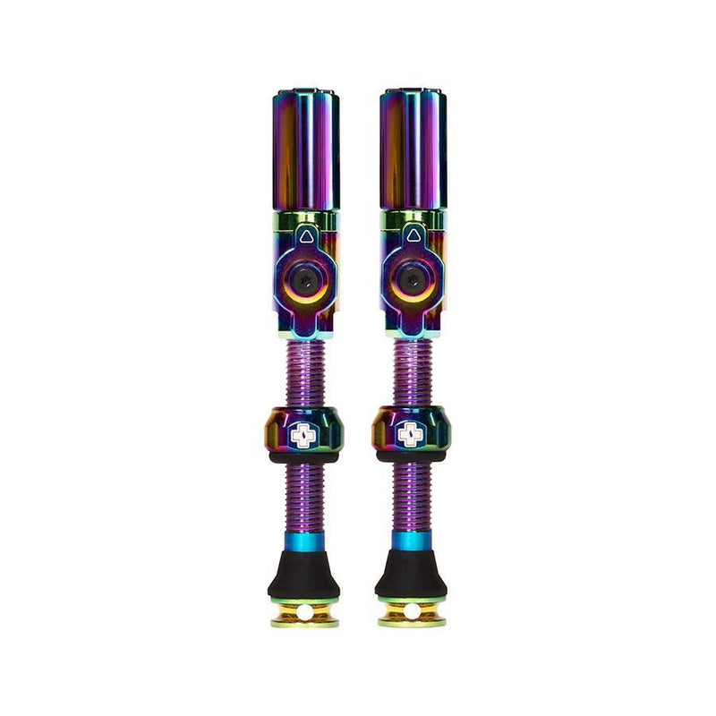Muc-Off Big Bore Hyrid Tubeless Valve Stems - Large 45mm Iridescent