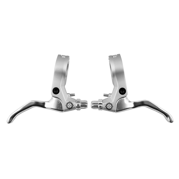 Black ops Hinged 2-Finger Lever Silver Pair 2 Finger