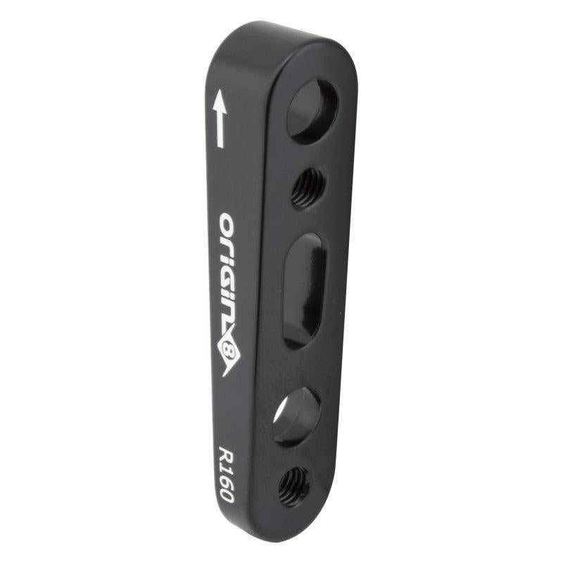 Origin8 Vise Flat Mount Disc Adapter  Flat Mount Flat Mount Black 20mm