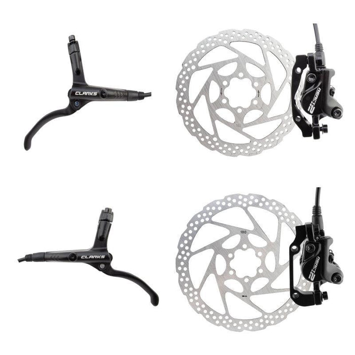 Clarks React 2 Hydraulic Disc Brake Kit Pair disc brake Black