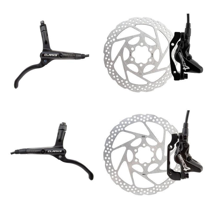 Clarks React 4 Hydraulic Disc Brake Kit Pair disc brake Black