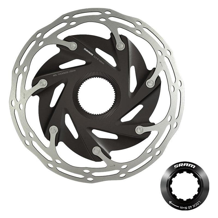 SRAM CenterLine XR Disc Brake Rotor - 140mm Center Lock 1.85mm Includes Internal Tooled Lockring