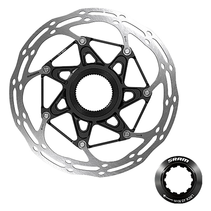 SRAM CenterLine X Disc Brake Rotor - 140mm Center Lock 1.85mm Includes Internal Tooled Lockring