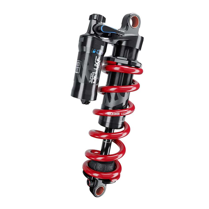 RockShox Super Deluxe Coil Ultimate A2 Rear shock 185x55 Shaft Eyelet: Standard Body Eyelet: Trunnion MReb/MComp 320lb Theshold