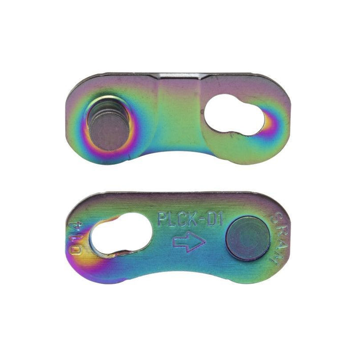SRAM RED PowerLock Flattop Chain Connector Link - 12/13-speed Road Only Rainbow 4 Pack D1