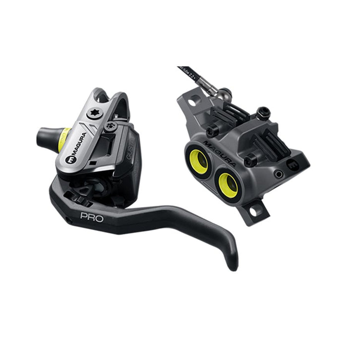 Magura Gustav Pro Disc Brake Lever - Front Rear Post Mount 4-Piston Aluminum Lever Blade BLK/Anthracite Gray