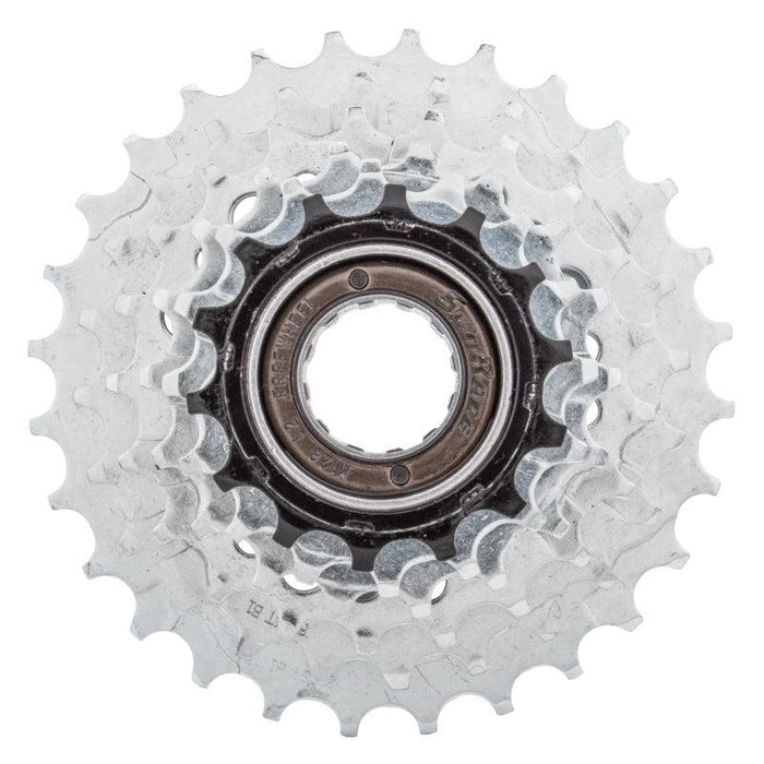 SunRace M2A 6-speed Freewheel - 14-28t Chrome/Black