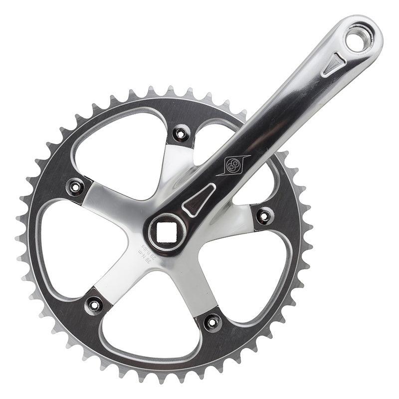 Origin8 SST 170x46 103mm JIS Square Taper crankset silver/silver