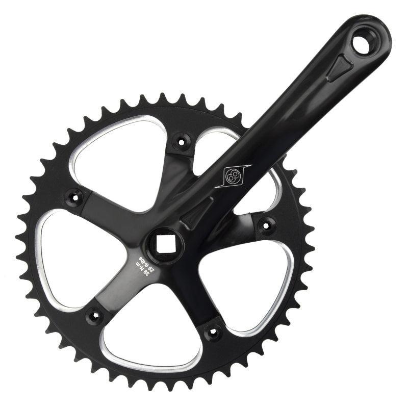 Origin8 SST 170x46 103mm JIS Square Taper crankset black/black