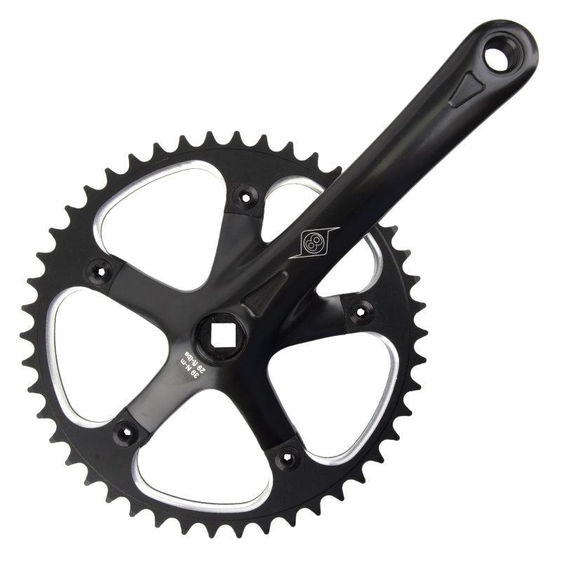 Origin8 SST 175x46 103mm JIS Square Taper crankset black/black