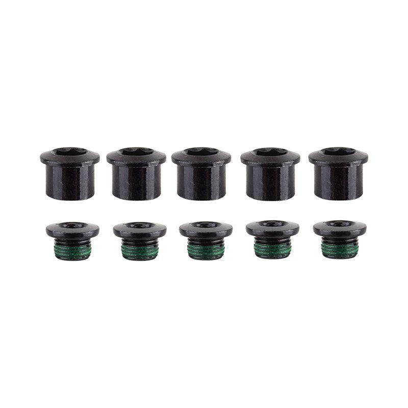 SRAM Road Double Chainring Aluminum Boltset 10 pieces BLK also fits SRAM Omnium Cranks