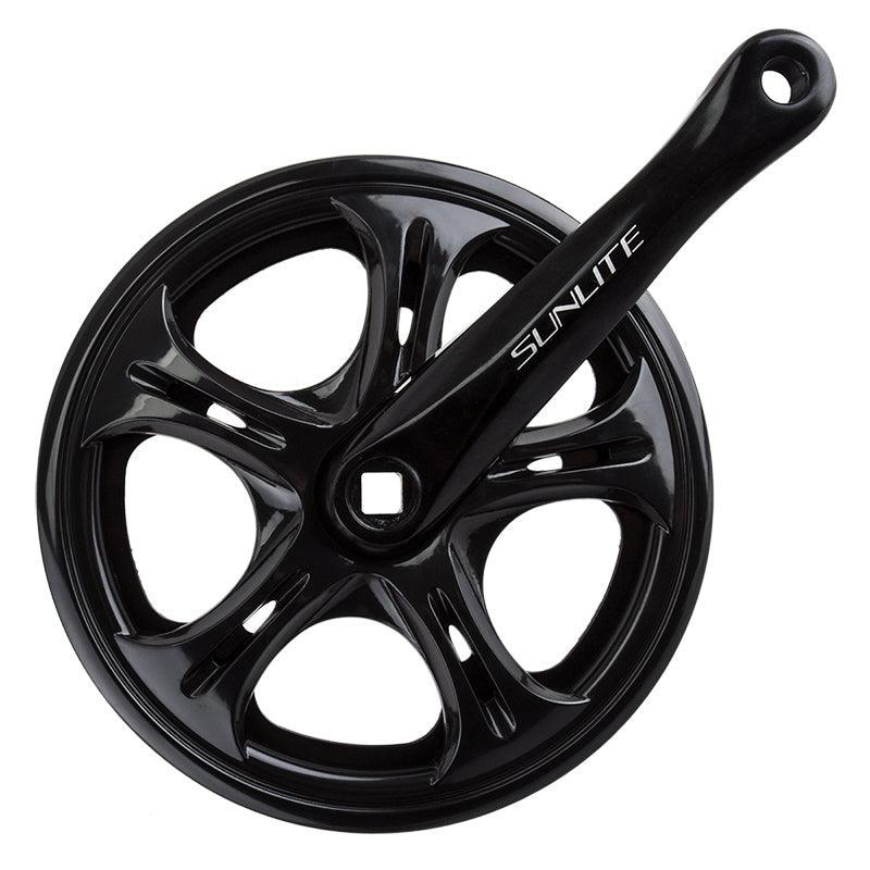 Sunlite Big City Single Speed Crank 170x52 127 SQR JIS crankset black