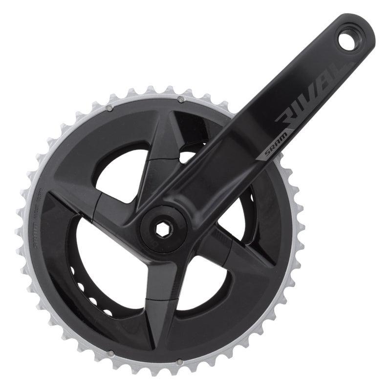 SRAM Rival D1 2x Crankset Speed: 12 Spindle: 28.99mm BCD: 107 46/33 DUB 170mm Black Road Disc