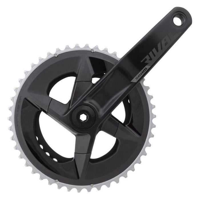 SRAM Rival AXS Crankset - 170mm 12-Speed 46/33t 107 BCD DUB Spindle Interface BLK D1