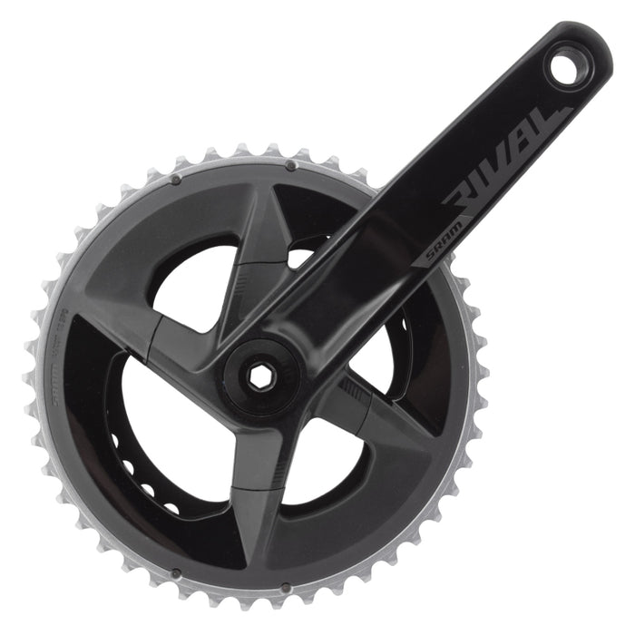 SRAM Rival AXS Crankset - 172.5mm 12-Speed 46/33t 107 BCD DUB Spindle Interface BLK D1