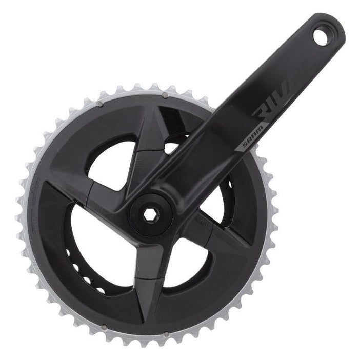 SRAM Rival AXS Crankset - 175mm 12-Speed 46/33t 107 BCD DUB Spindle Interface BLK D1
