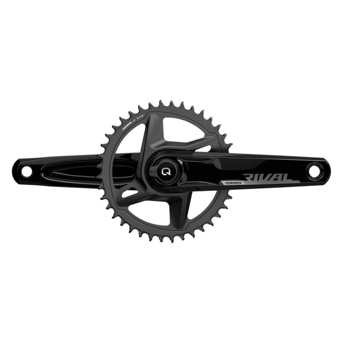 SRAM Rival D1 Quarq Wide 1x Power Meter Crankset Speed: 12 Spindle: 28.99mm 46 DUB 175mm Black Road Disc